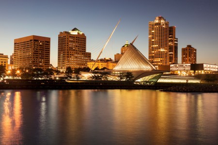 Milwaukee Skyline at dusk