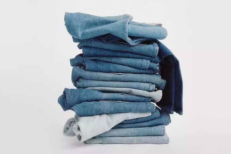 Levi's jeans stack