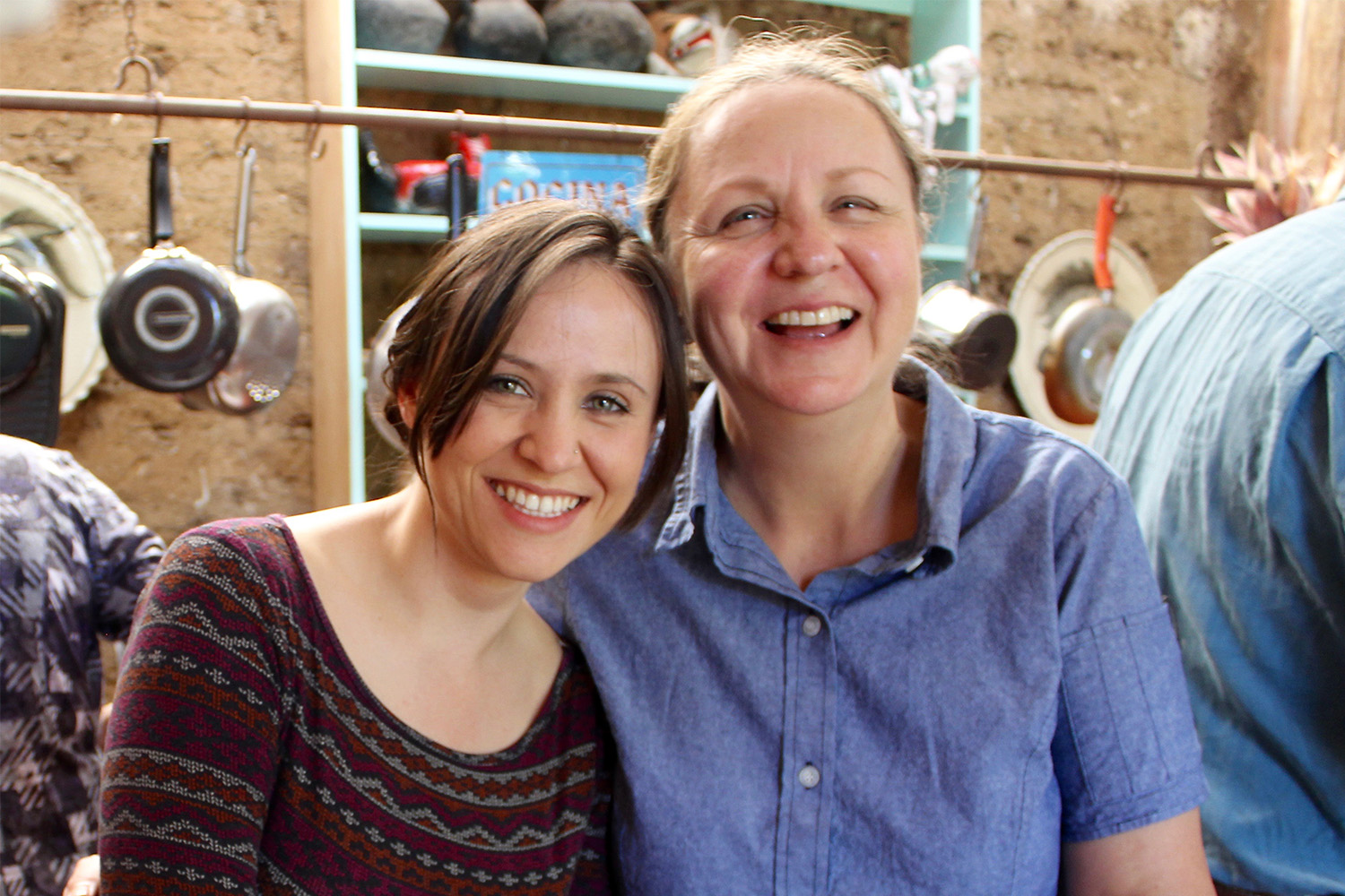 Isabel Torrealba (right), food writer and Mexican cultural anthropologist, with mother Iliana de la Vega, James Beard Award-winning chef.