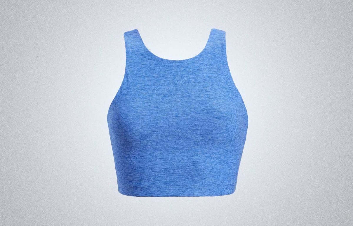 Outdoor Voices Textured Compression Crop Top