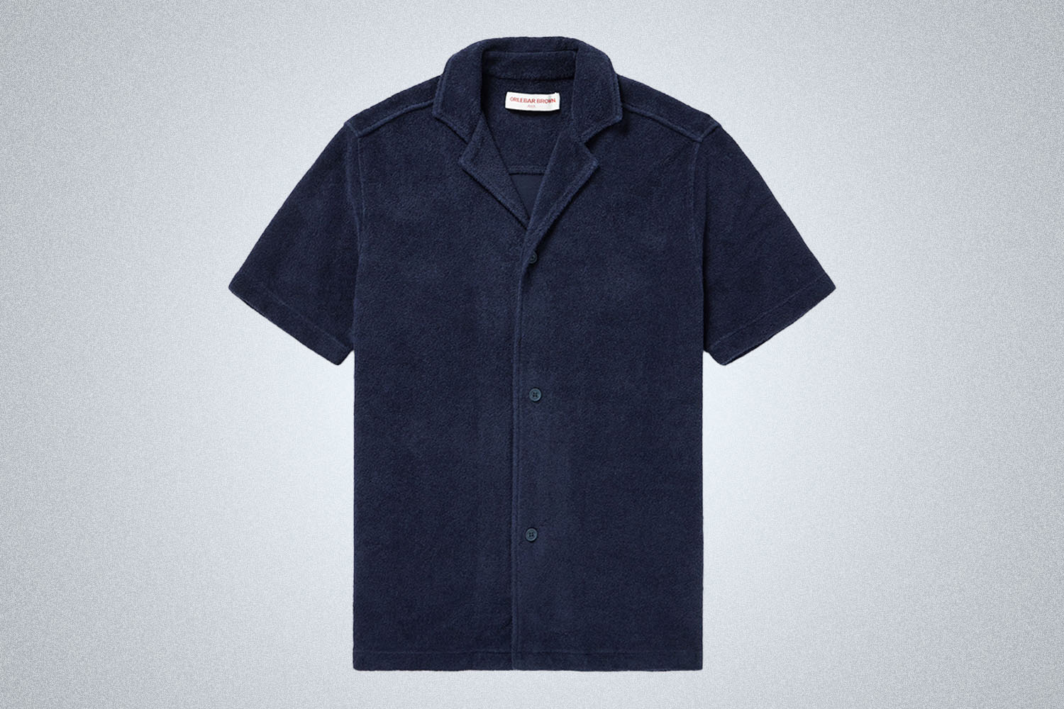 Orlebar Brown Howell Camp-Collar Cotton-Terry Shirt