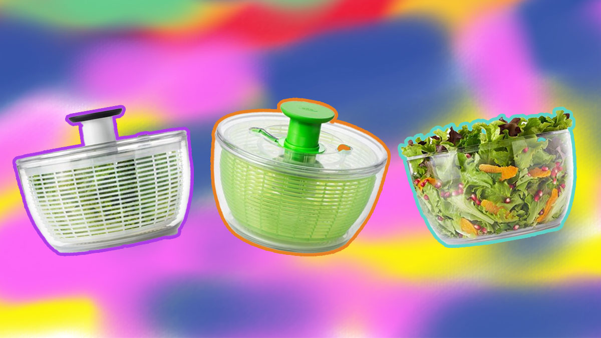 OXO Salad Spinner in Small & Large Sizes, BPA-Free Plastic