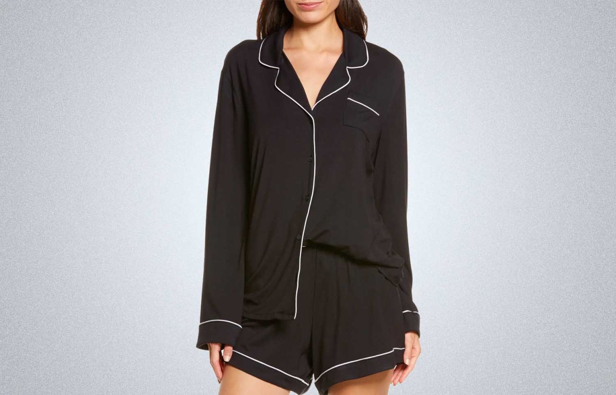 Nordstrom Moonlight Eco Long Sleeve Stretch Modal Short Pajamas