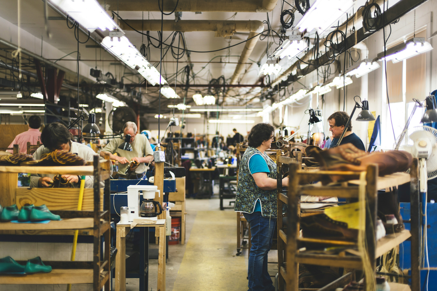 People working in the Rancourt factory.