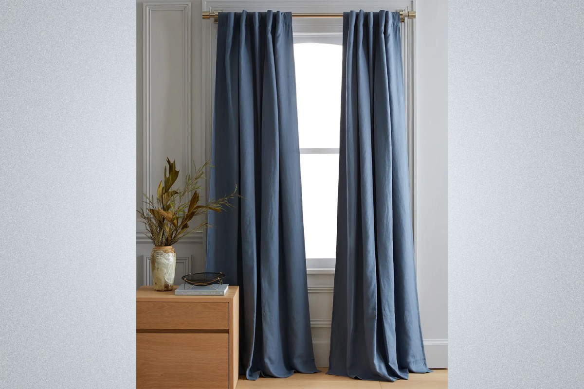 Quince European Linen Blackout Curtain