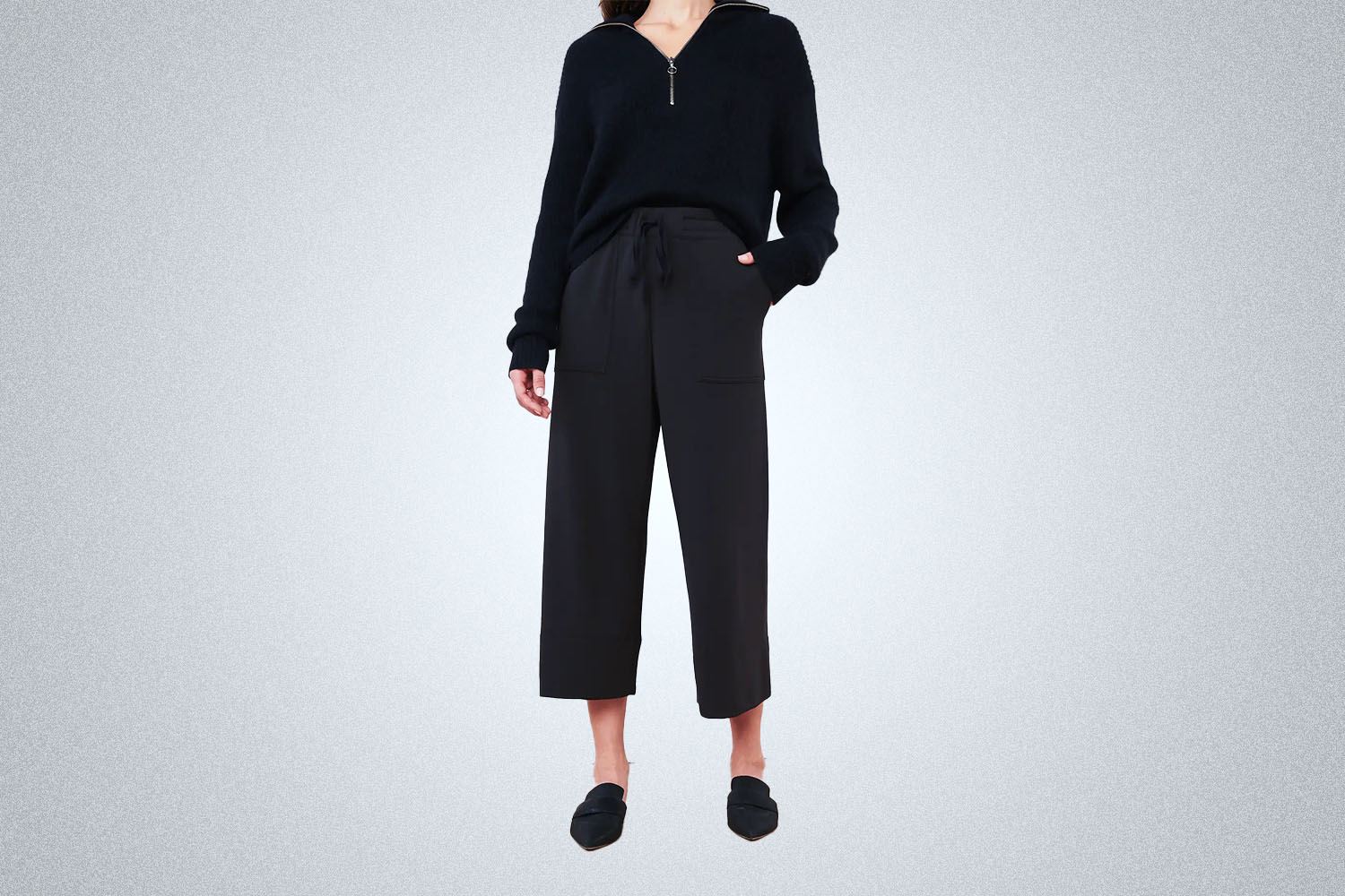Quince SuperSoft Fleece Wide Leg Pants