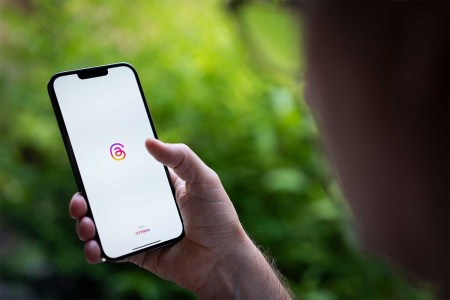 The Threads application logo is seen on a mobile device in this photo illustration on 19 July, 2023.