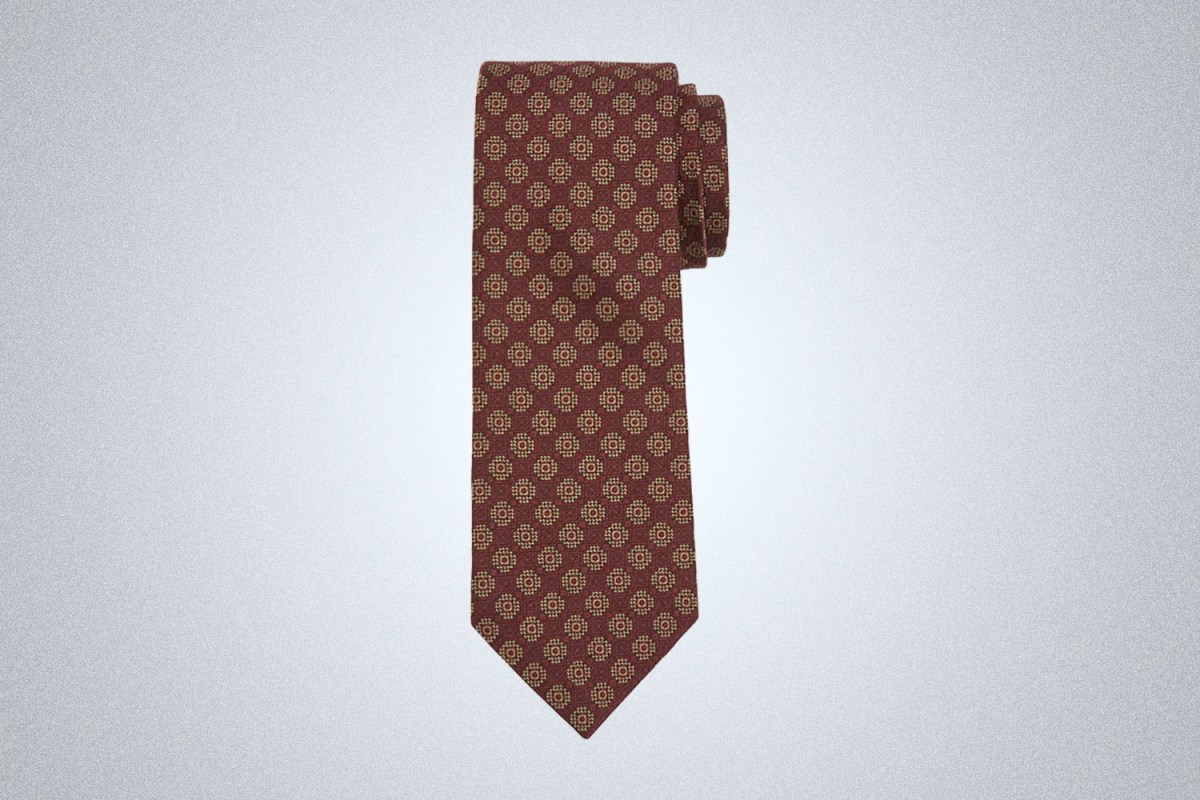 Zegna Medallion Jacquard-Silk Tie