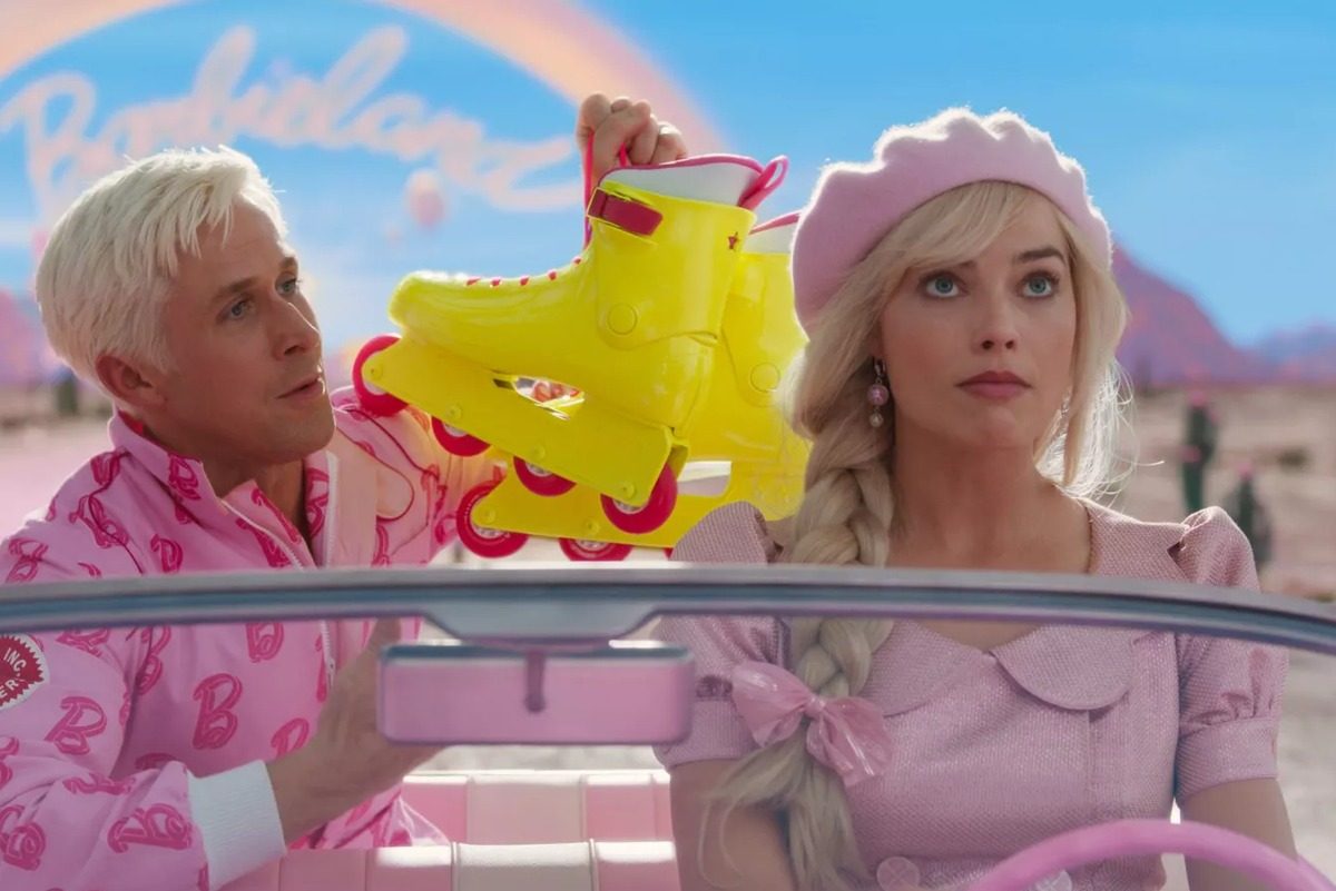 Ryan Gosling and Margot Robbie in "Barbie"