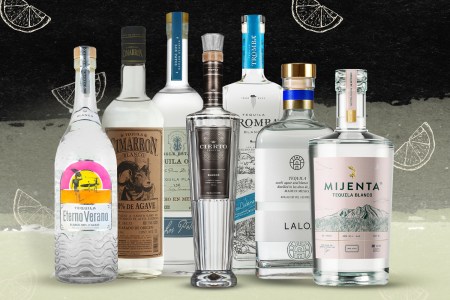 lineup of the best blanco tequilas for a margarita
