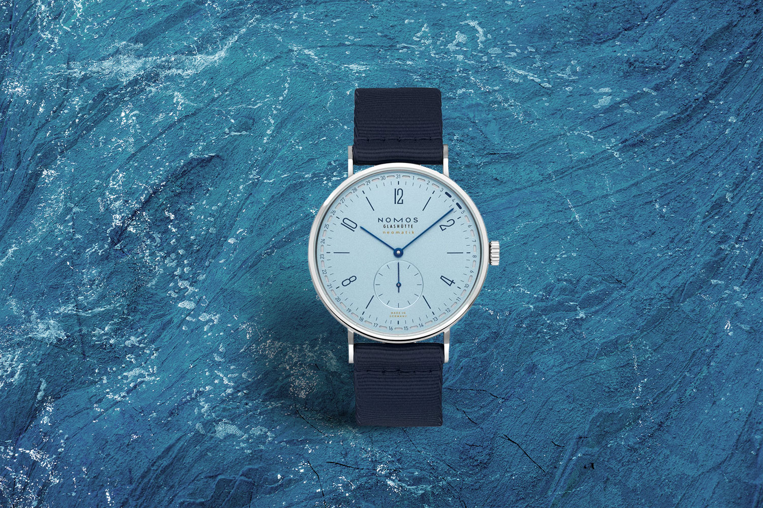 Blue-colored watch