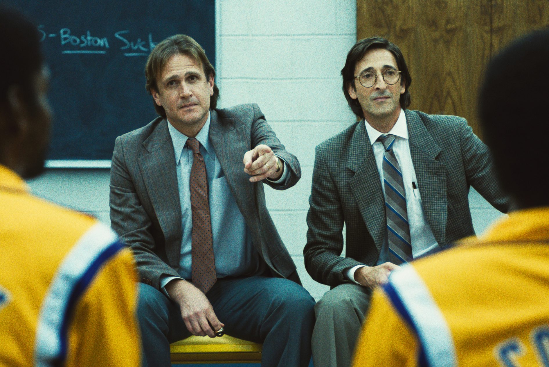 Jason Segel and Adrien Brody.