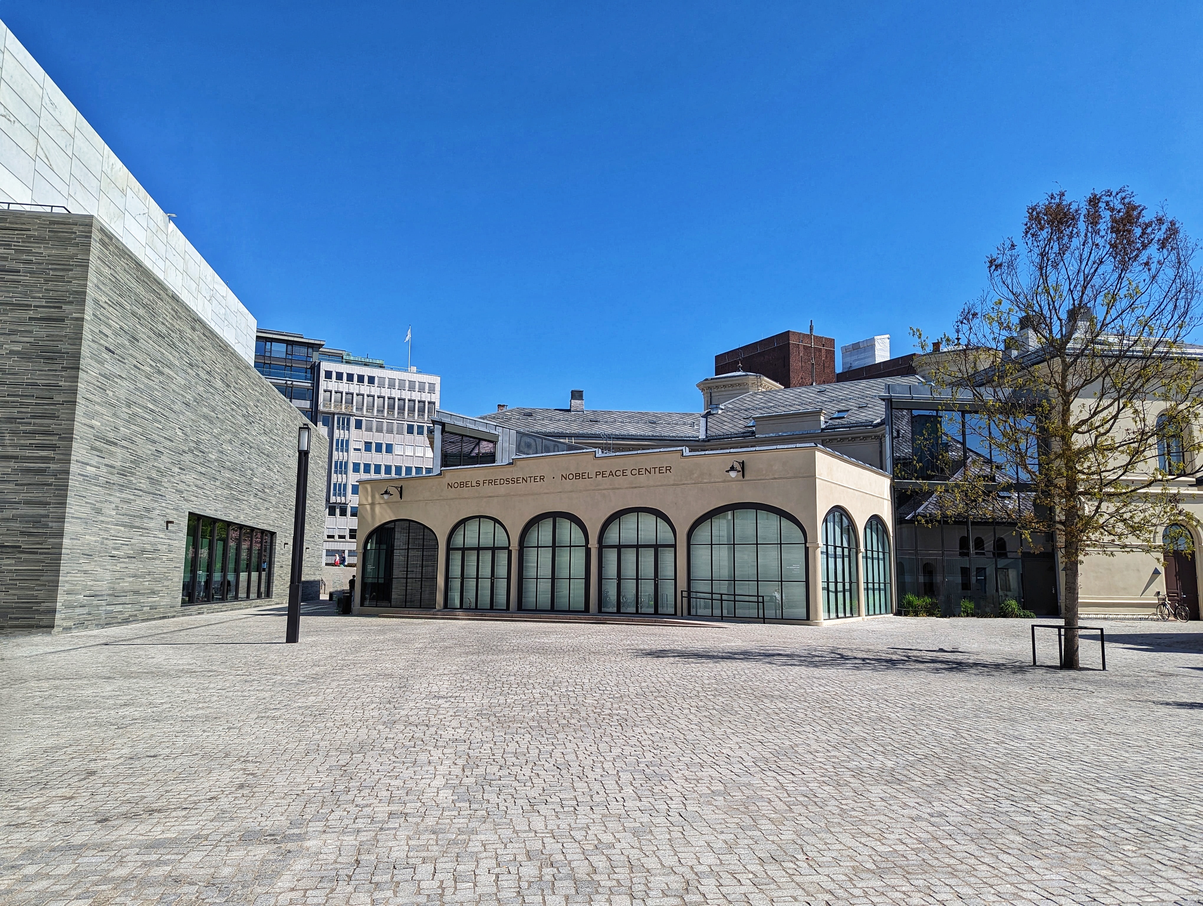 The National Museum courtyard in Oslo, Norway