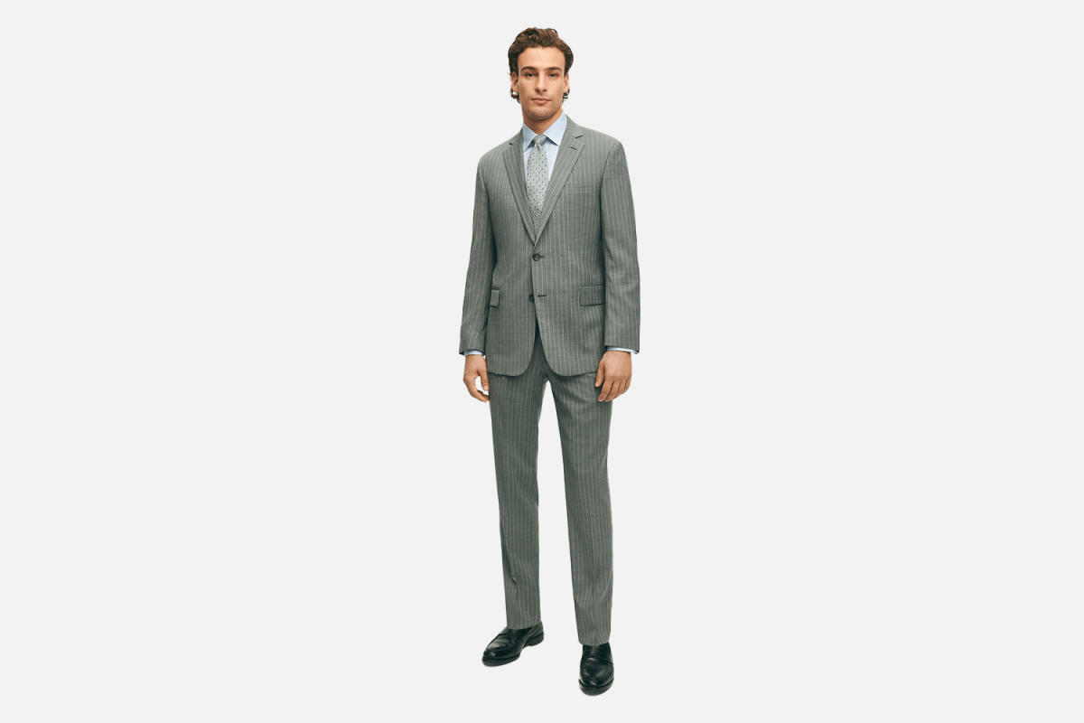 Brooks Brothers Regent Fit Wool Pinstripe 1818 Suit