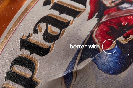 rum and pepsi ad campaign with captain morgan label