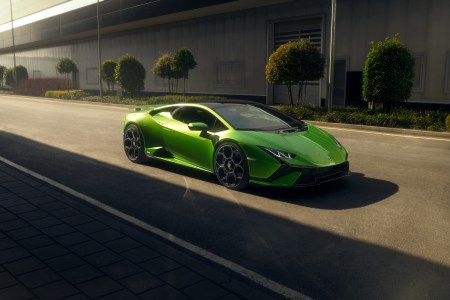 Green Lamborghini car