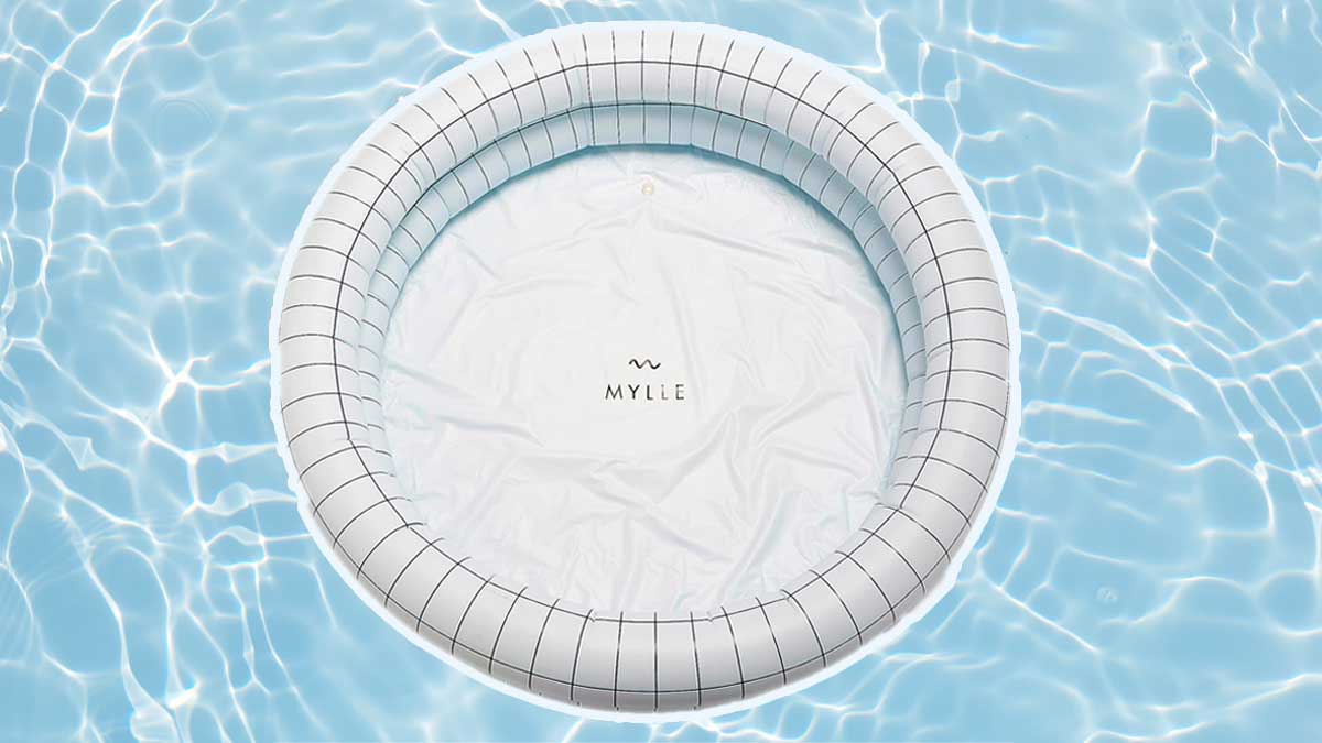 The Mylle Inflatable Pool, on a water background