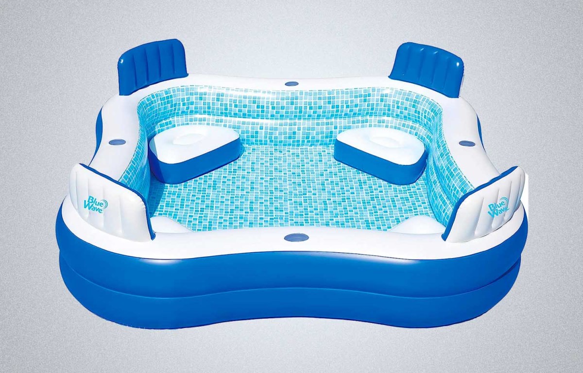 Blue Wave NT6126 88-in x 26-in Deep Premier Family w/Cover Inflatable Pool