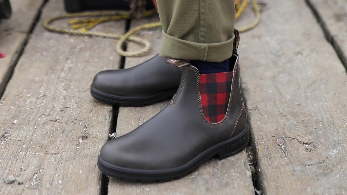 a pair of Blundstone x L.L. Bean Boots