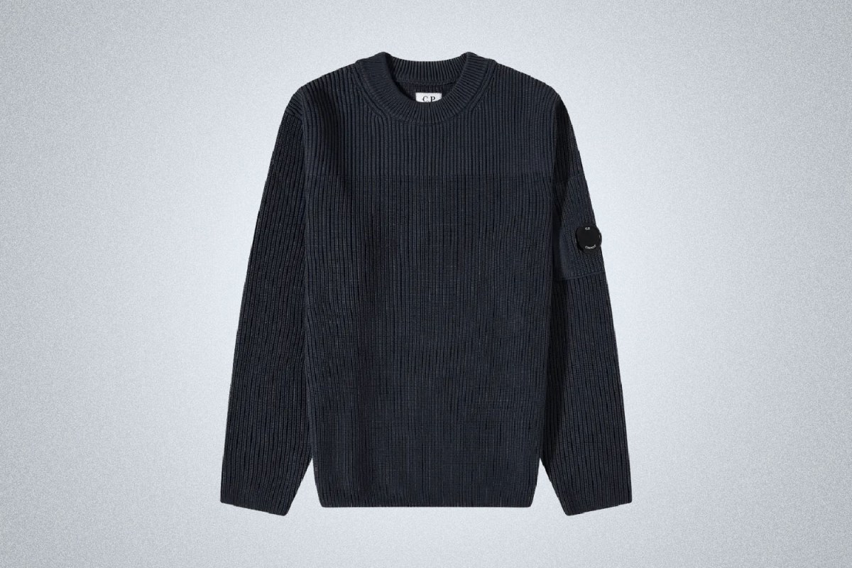 C.P. Company Lens Ribbed Crew Knit