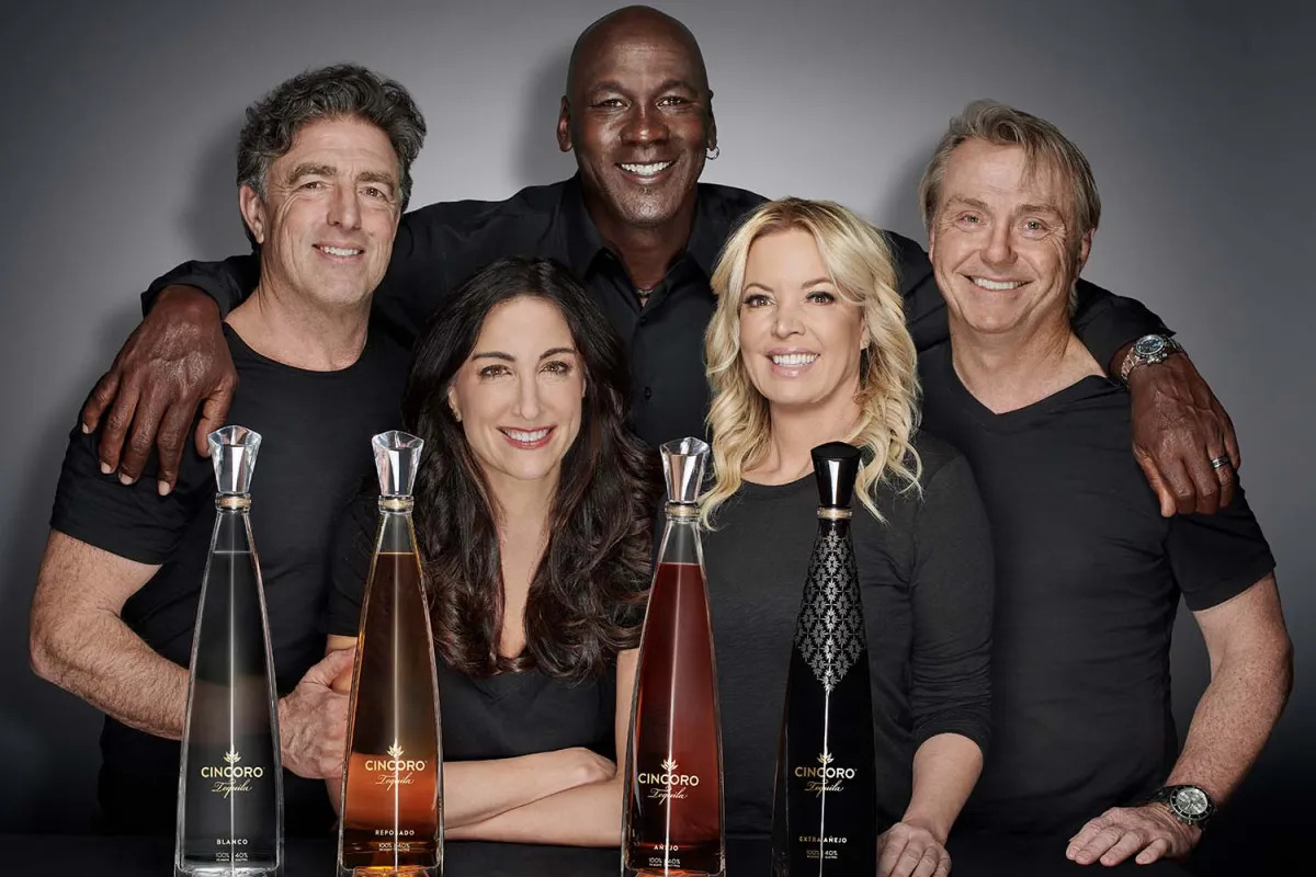 Michael Jordan and the partners of Cincoro tequila