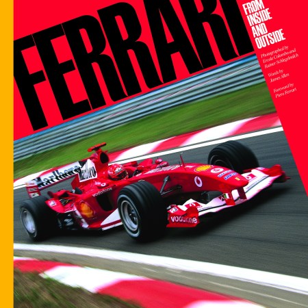 The cover of James Allen's "Ferrari: From Inside and Outside."