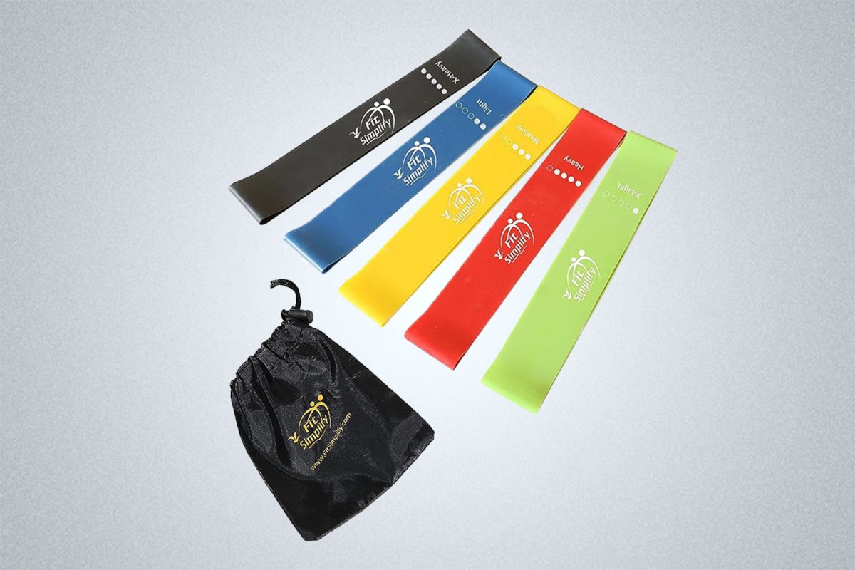 Fit Simplify Resistance Loop Exercise Bands (Set of 5)