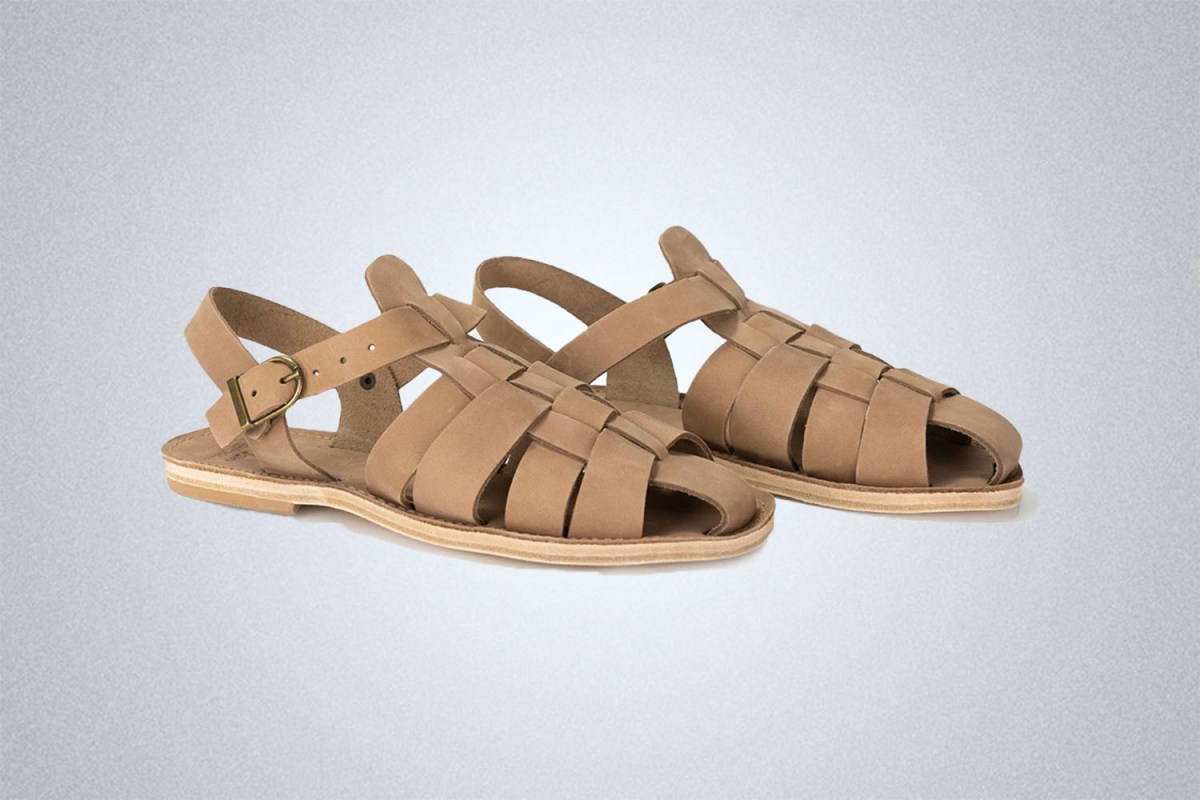 Gardenheir Leather Fisherman Sandals