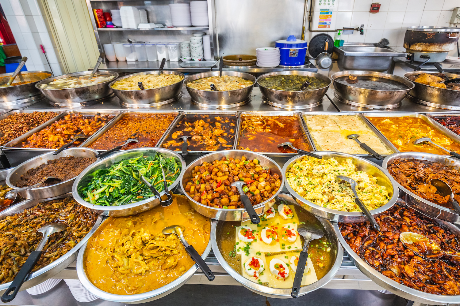 A stall at the Newton Food Centre in Singapore