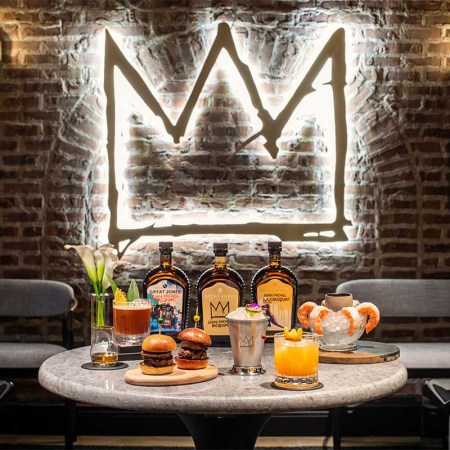 The new bottles of whiskey, food options, cocktails and more at the Basquiat pop-up speakeasy at Manhattan's Great Jones Distiling