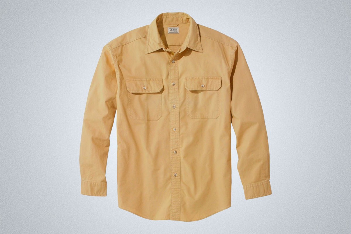L.L. Bean Sunwashed Canvas Shirt