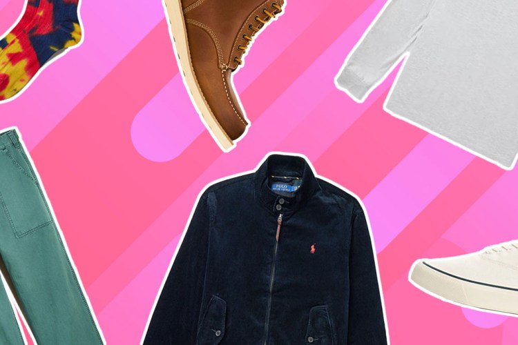 a collage of Labor Day style deals on a pink background