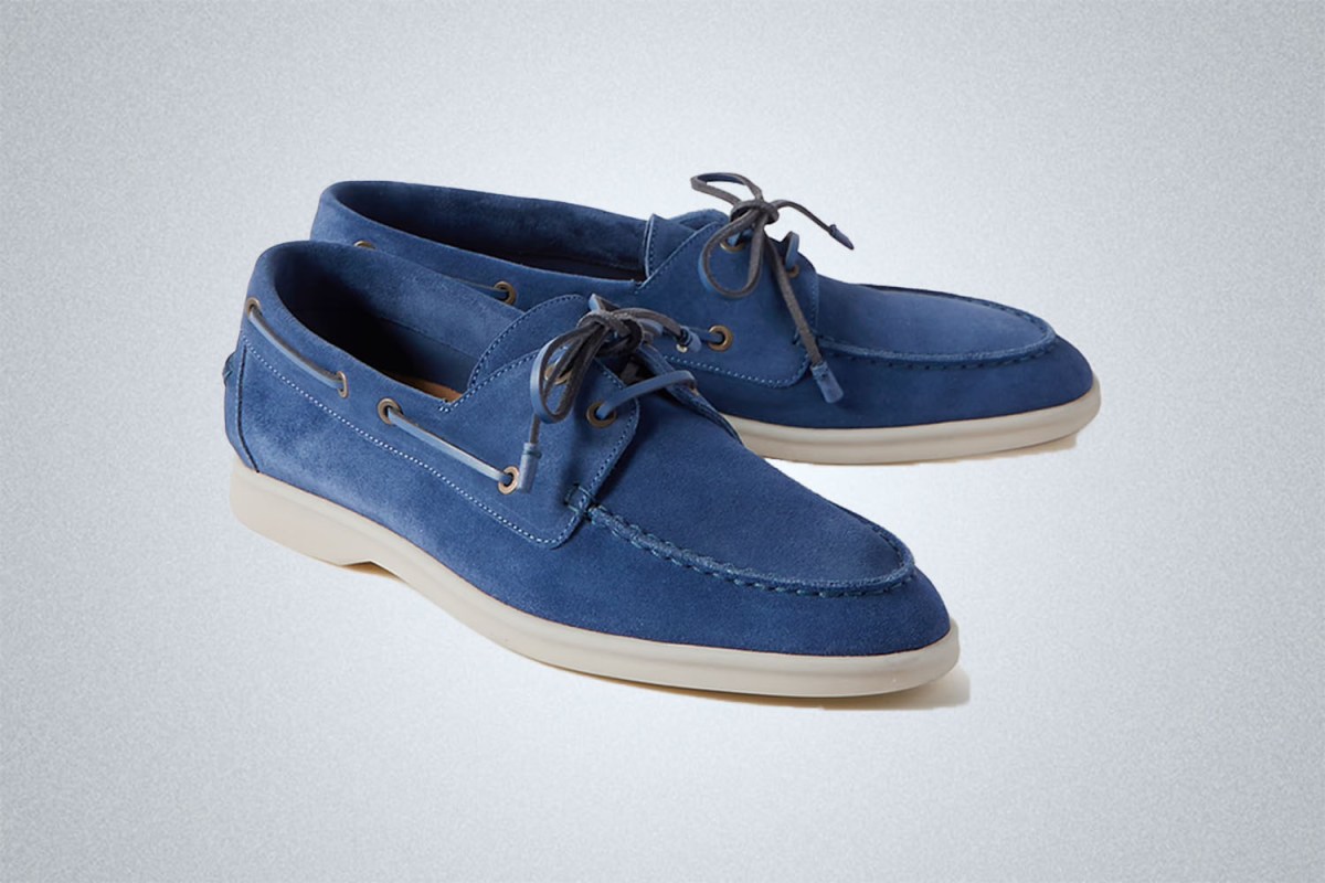 Loro Piana Sea-Sail Walk Suede Boat Shoes