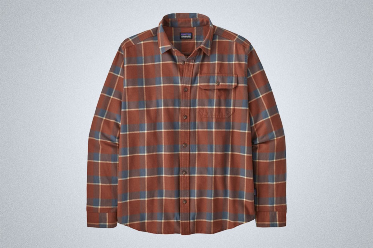Patagonia Long-Sleeved Cotton Lightweight Fjord Flannel Shirt