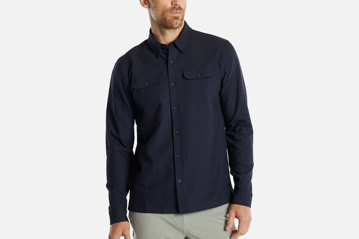 Best For Lounging: Public Rec Stretch Thermal Button Down