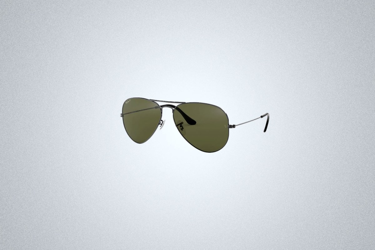 Ray Ban 58mm Polarized Aviator Sunglasses