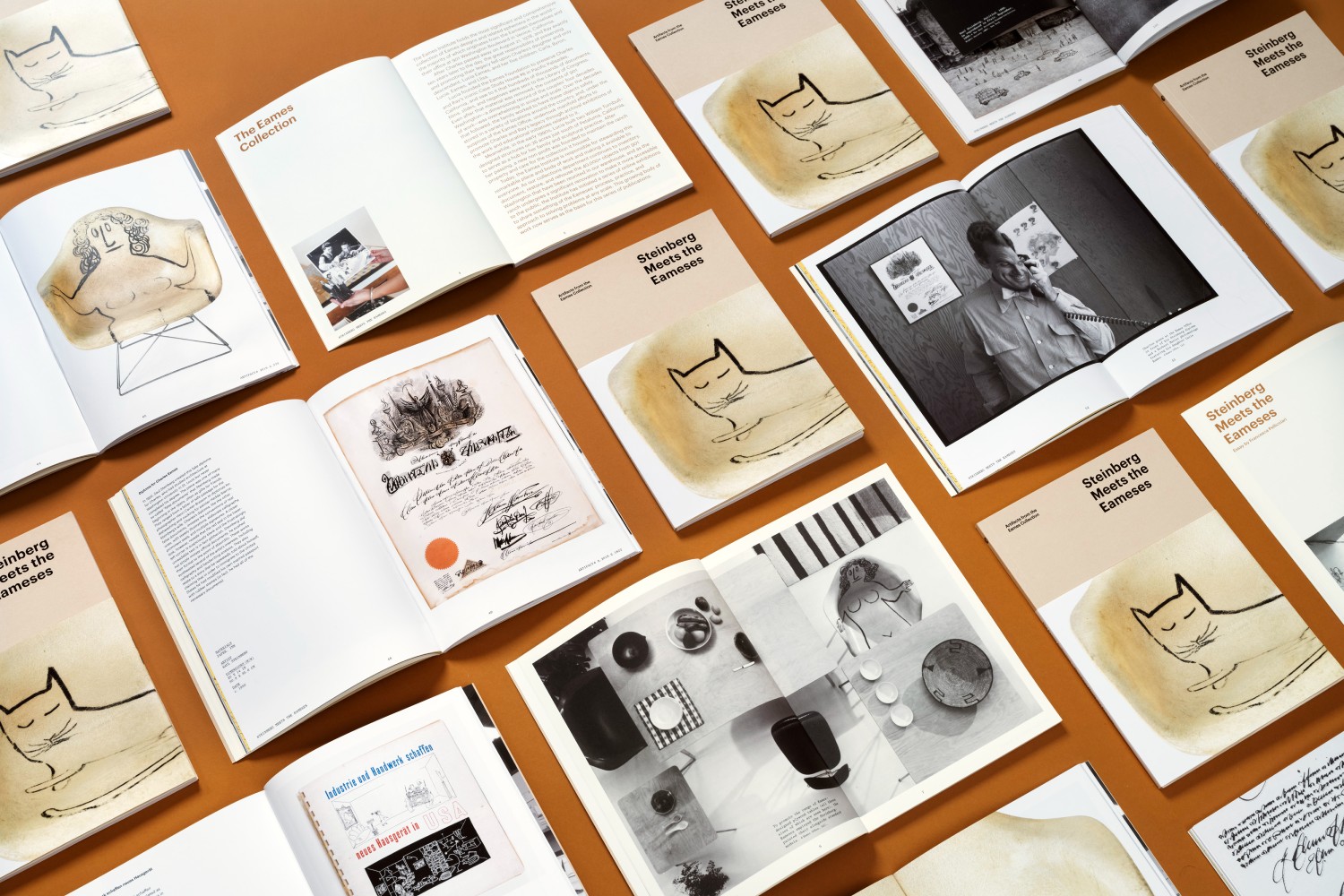 "Steinberg Meets the Eameses" catalog from the Eames Institute