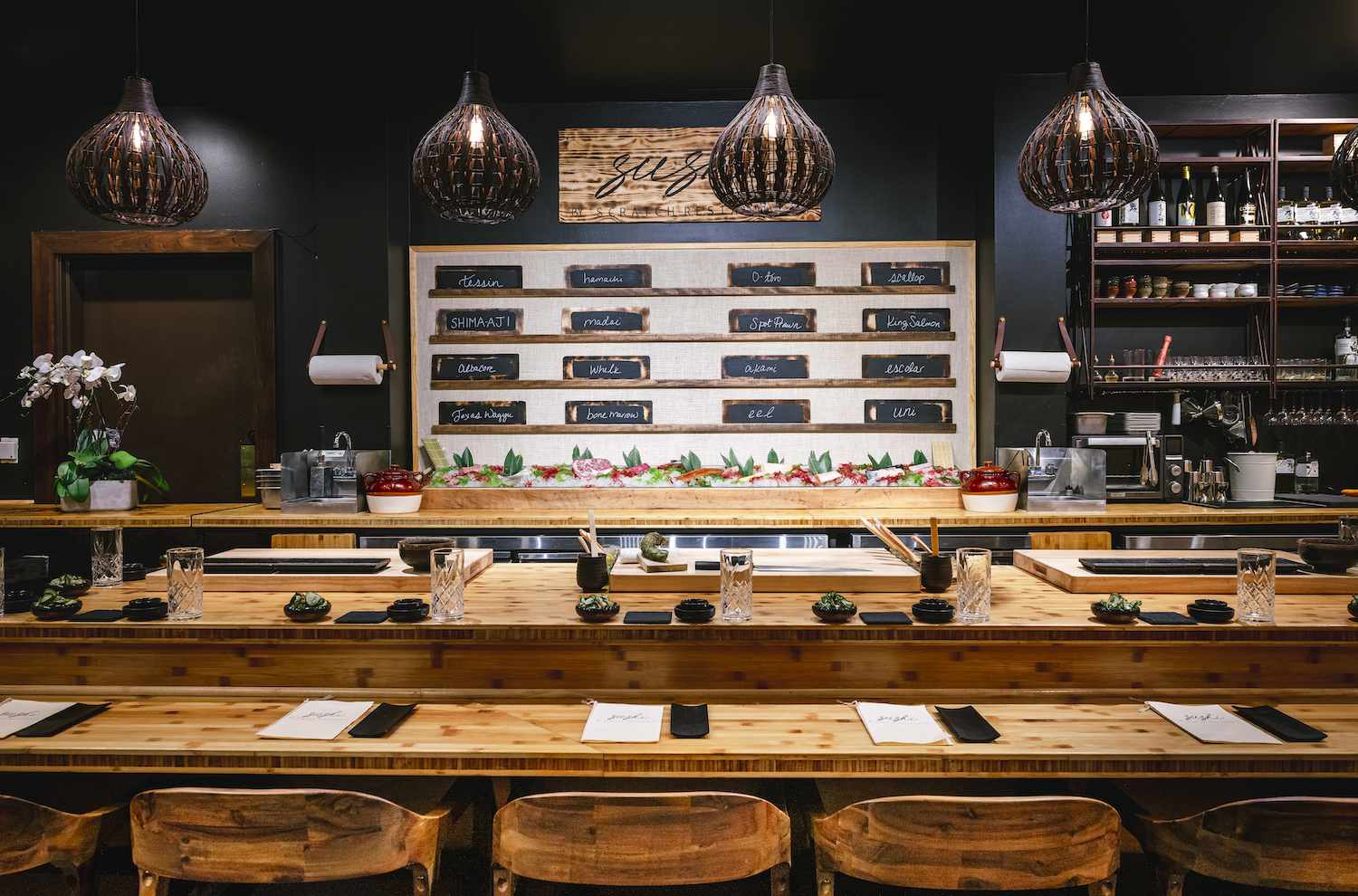 Interior of Sushi by Scratch