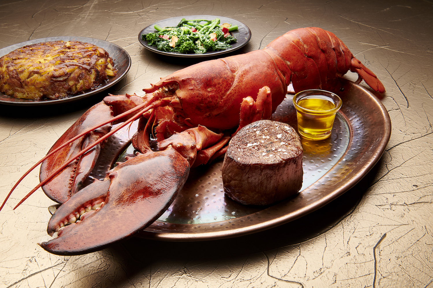 The Palm's lobster dinner special 