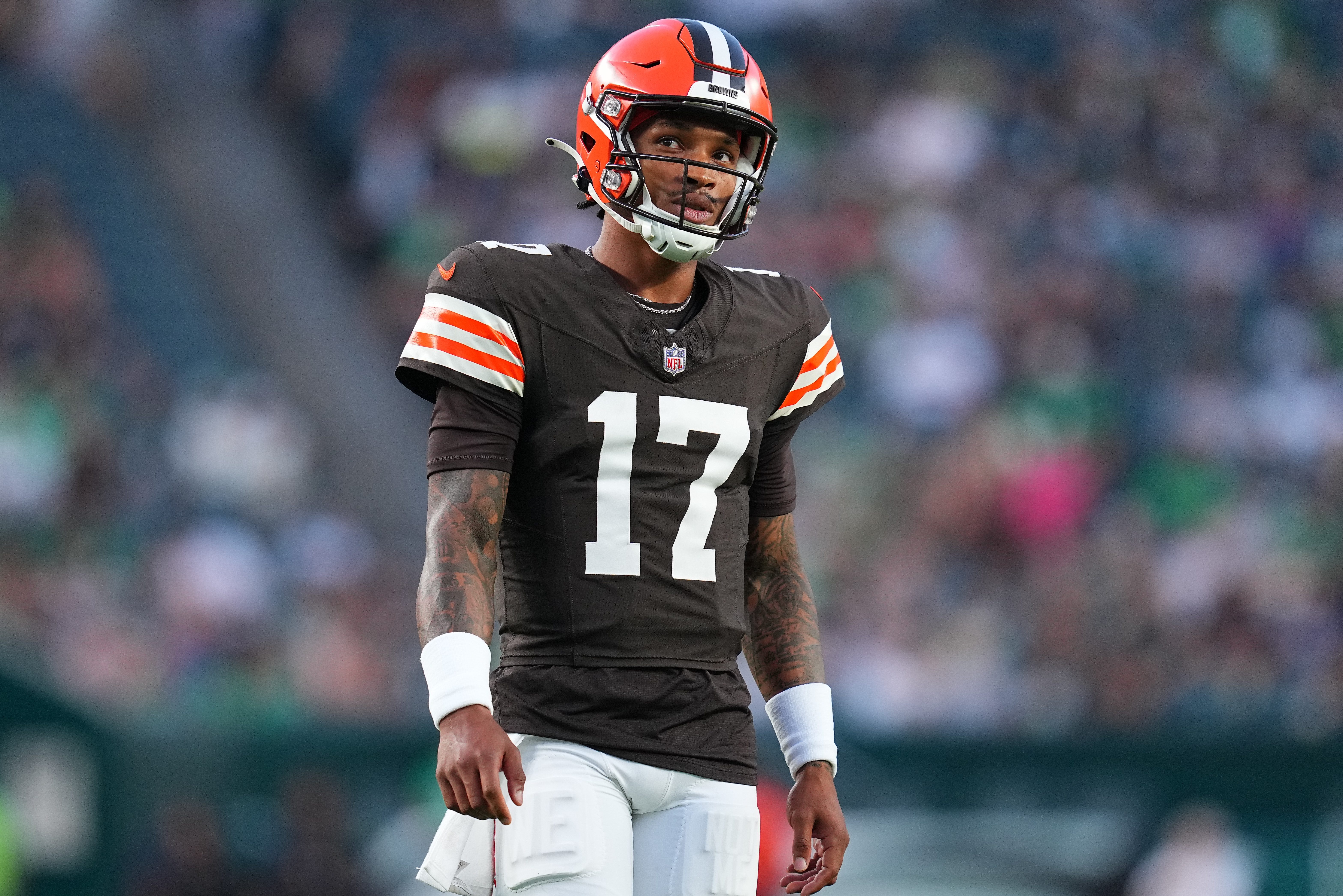 Dorian Thompson-Robinson of the Browns during a preseason game.