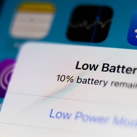 Low Battery notification displayed on a phone screen is seen in this illustration photo taken in Krakow, Poland on January 29, 2023