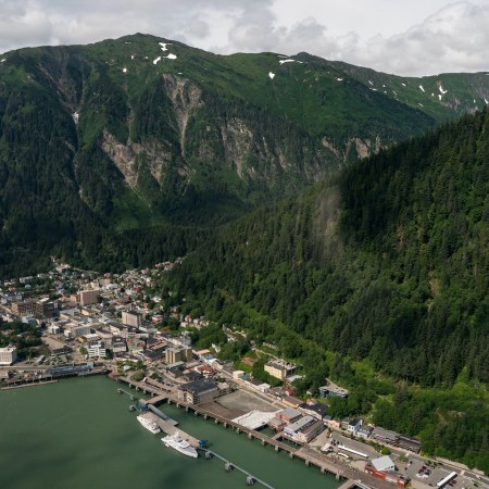 Aerial view of Juneau, Alaska