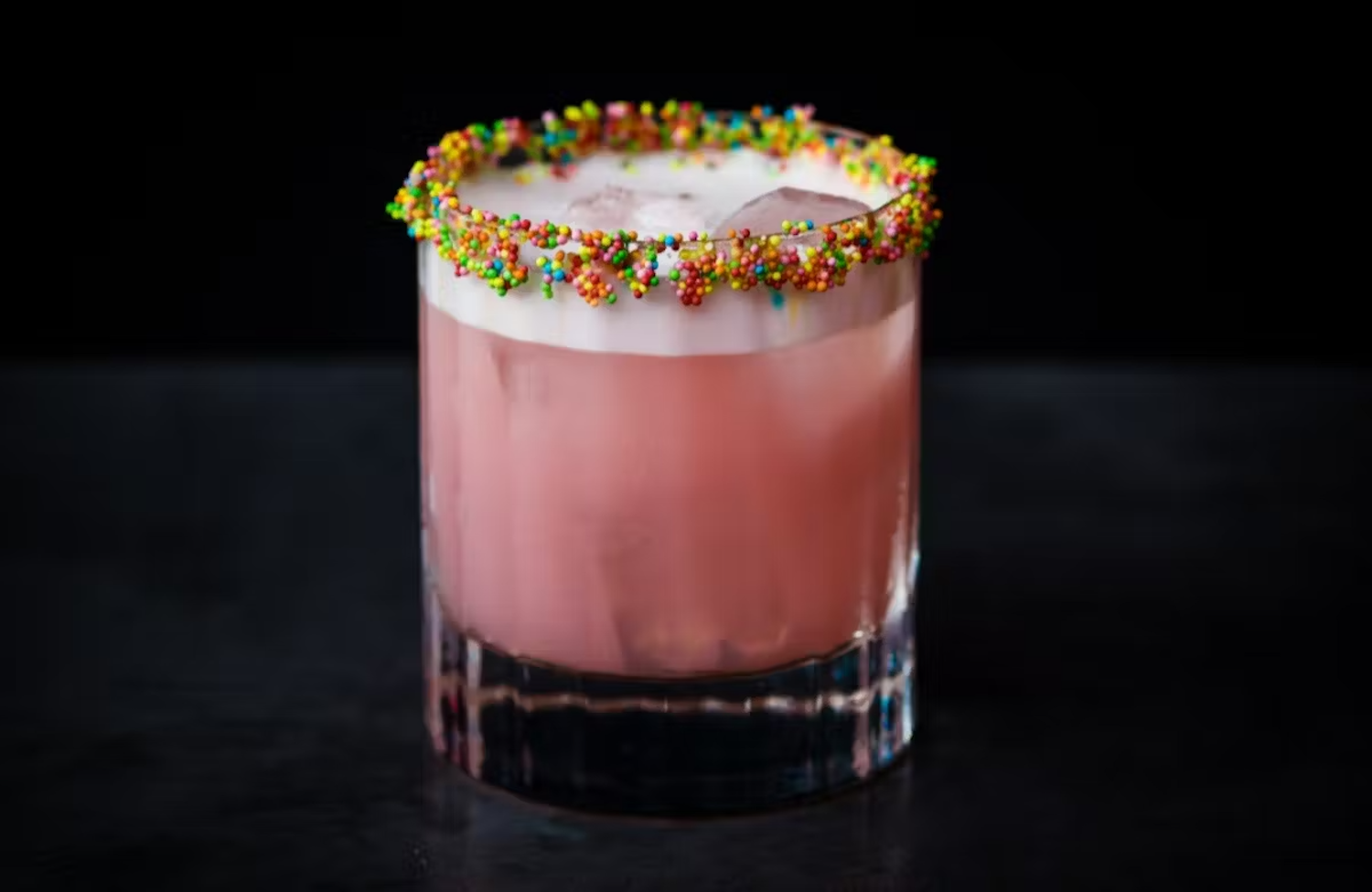 Cocktail rimmed with Nerds