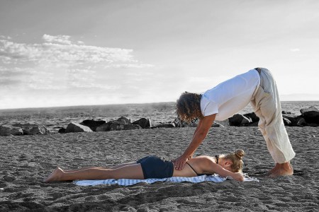  Nothing says you care like releasing your significant other's low back. 