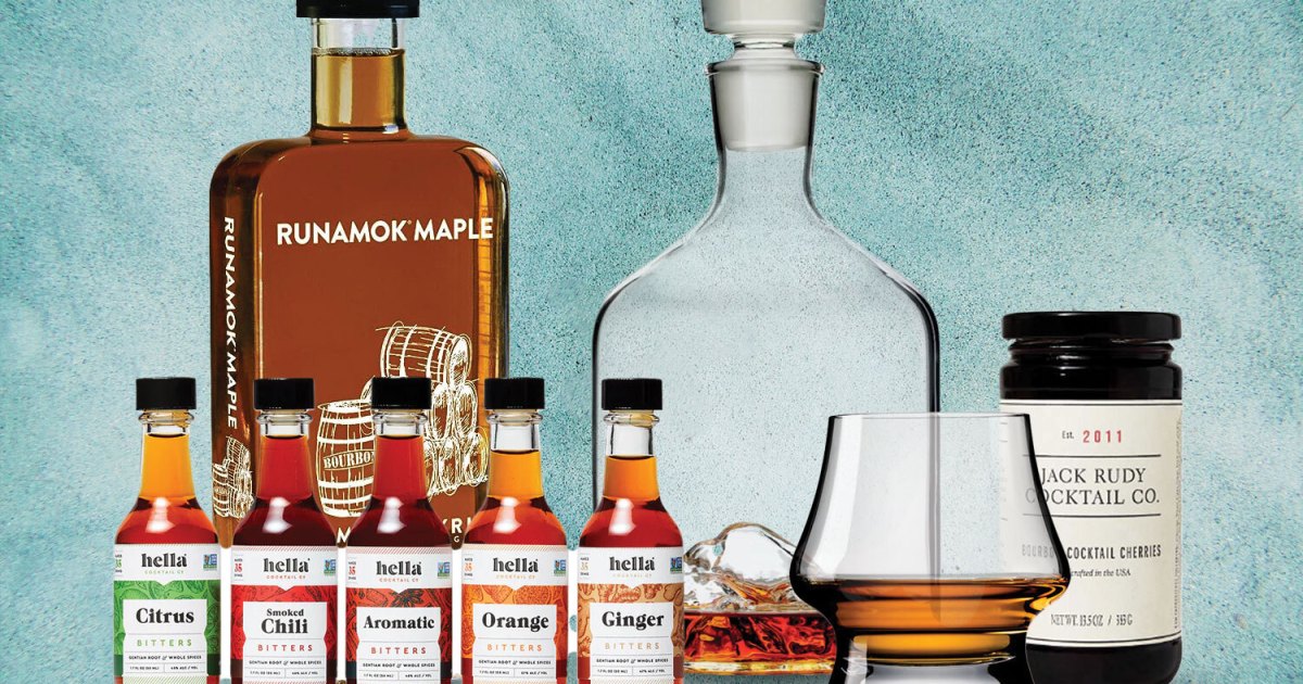 Various gifts for bourbon lovers