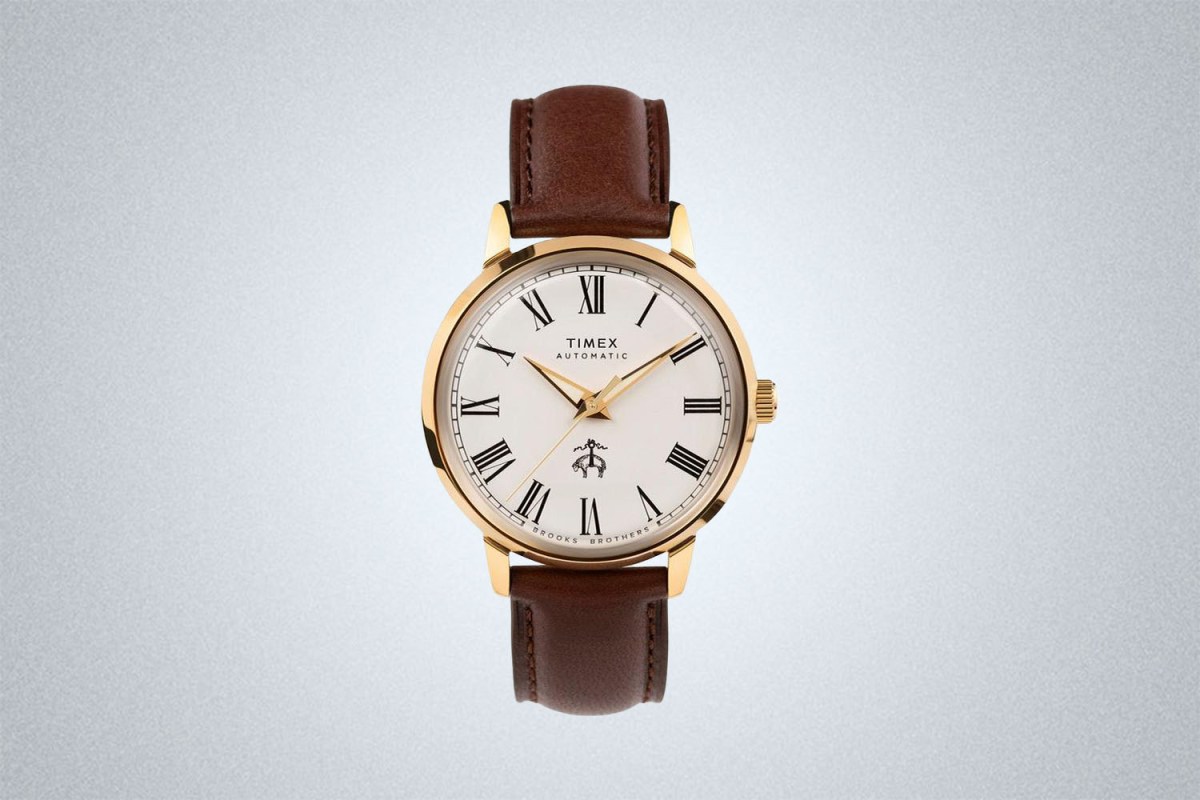 Brooks Brothers x Timex Marlin Automatic  Gold-Tone Watch