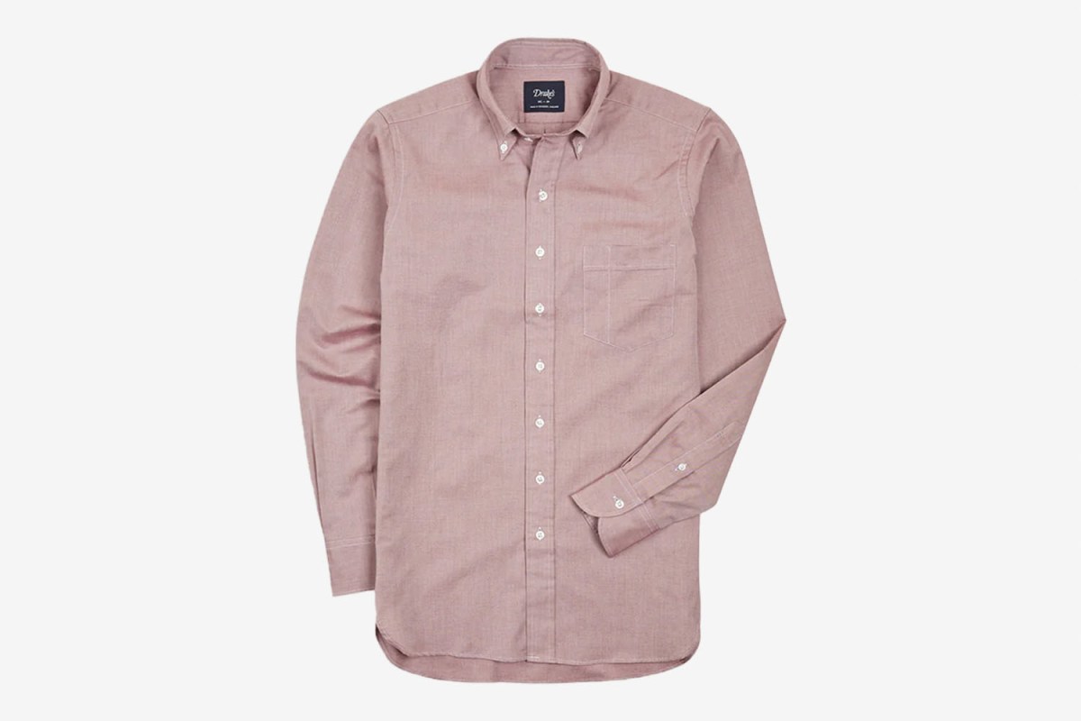 Drake’s Pinpoint Oxford Cotton Cloth Button-Down Shirt