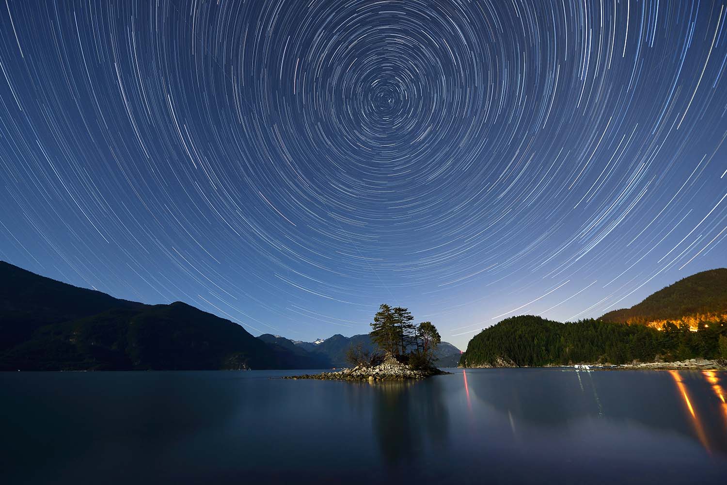 Furry Creek on Howe Sound in the Squamish-Lillooet Regional District