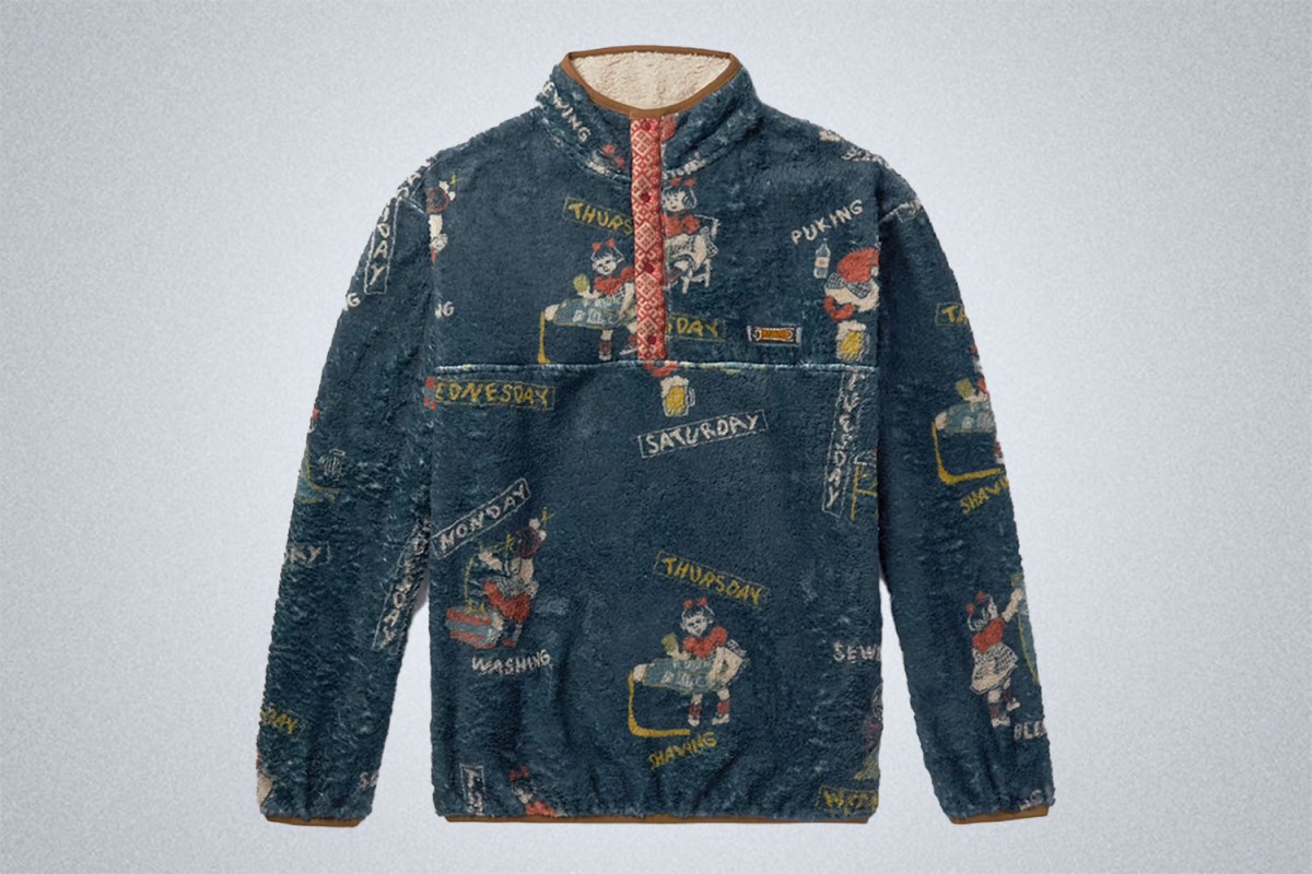 KAPITAL Kountry Calendar Printed Fleece Sweatshirt