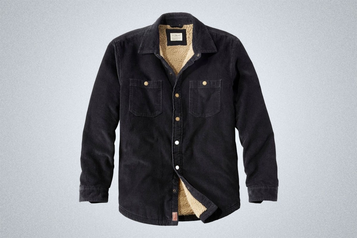 The Coziest Shacket Around: L.L. Bean 1912 Heritage Lined Corduroy Shirt Jac